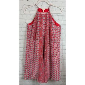 Red Floral Women's Dress